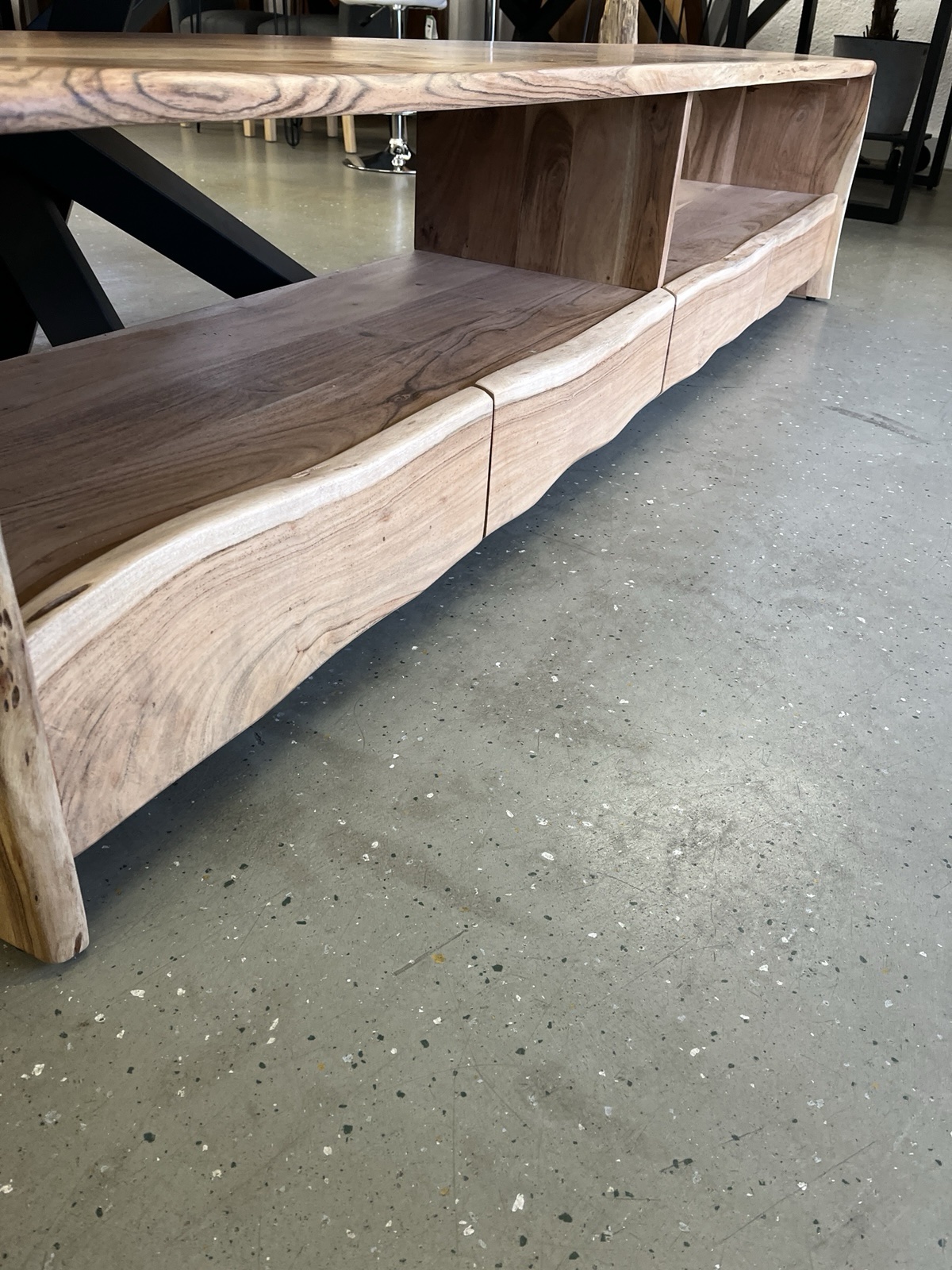 TV Board Sideboard Vollmassiv Holz Akazie 230x45x50 cm.Neue – Bild 9