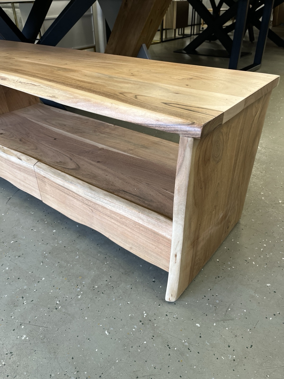 TV Board Sideboard Vollmassiv Holz Akazie 230x45x50 cm.Neue – Bild 10