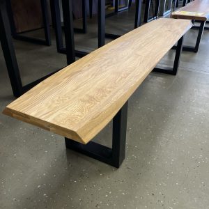 SITZBANK Wildeiche 220/45/40 cm Massivholzplatte Neu für 399€