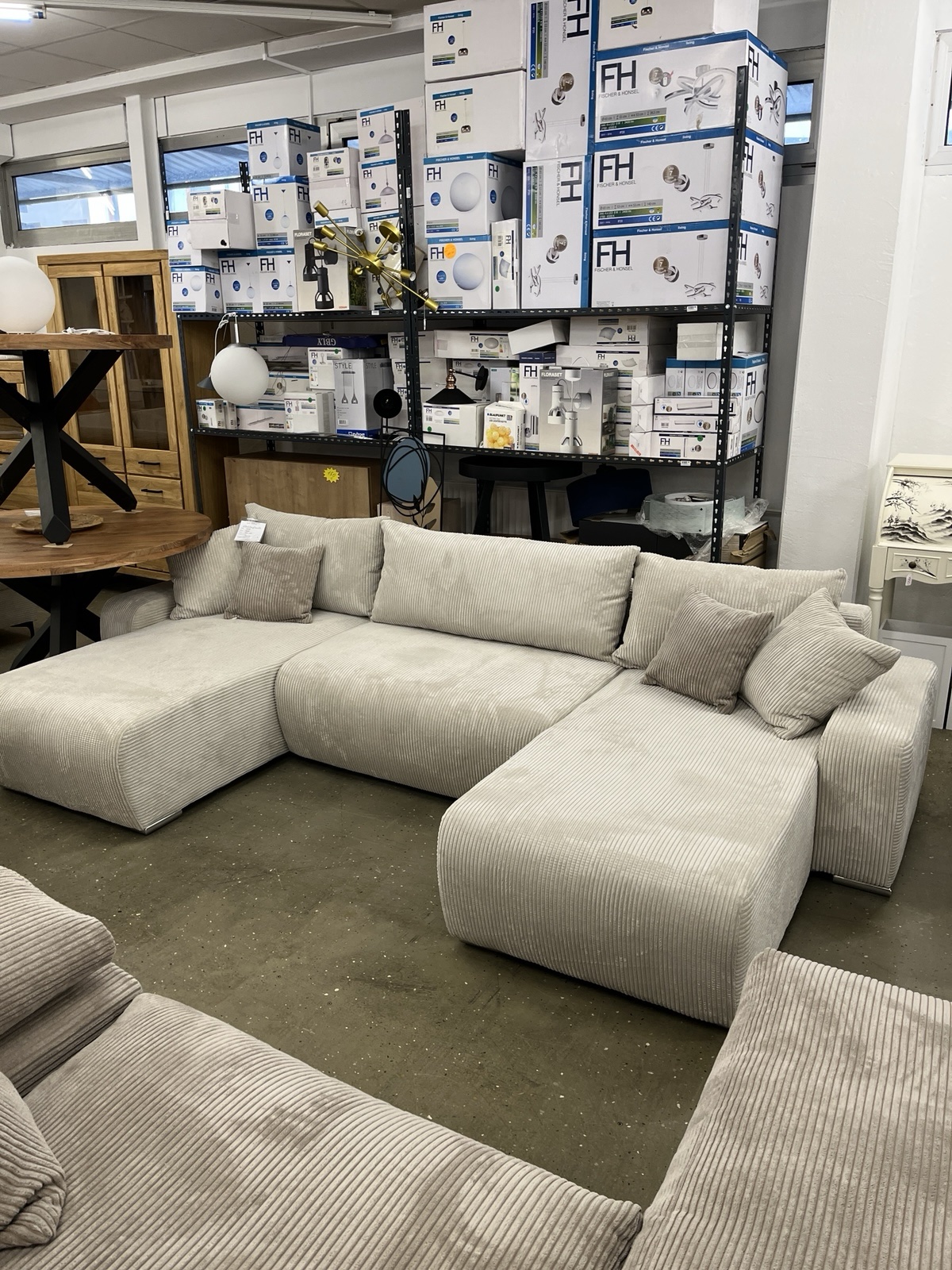 Wohnlandschaft Schlafsofa U-Form, Breite
314 cm – Bild 4